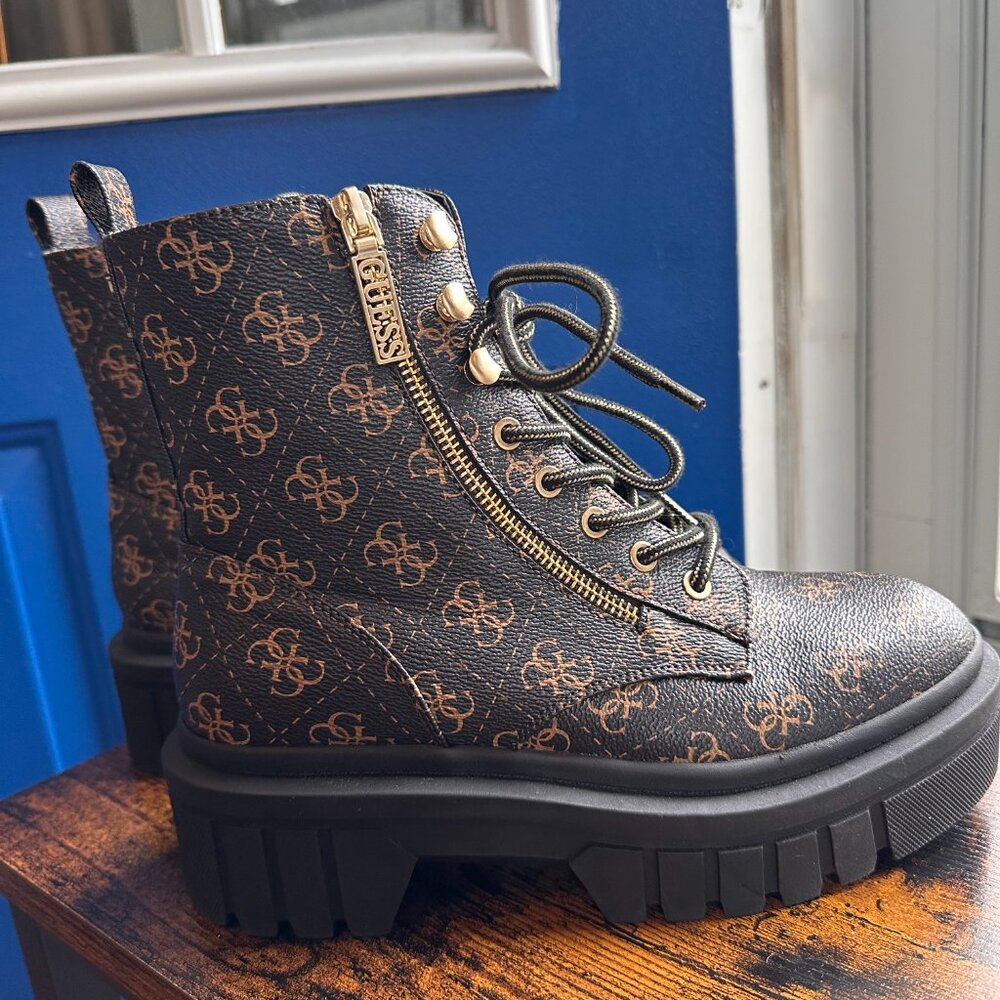 Guess Women's Fearne Combat Boot